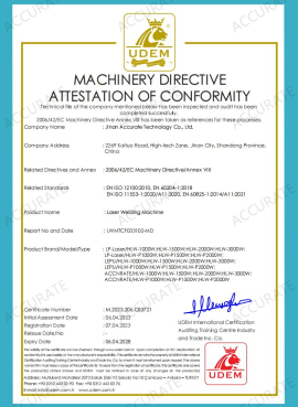 laser welding machines certification