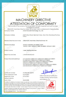 laser welding machines certification