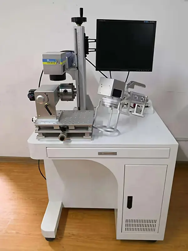 Machine de marquage laser circonférentiel d'arbre Machine de marquage laser circonférentiel d'arbre