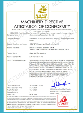 laser marking machines certification