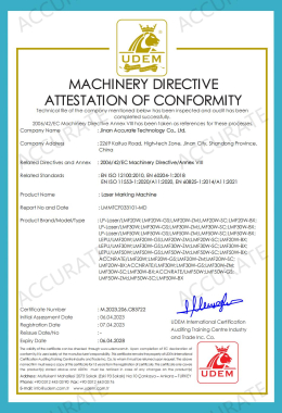 laser marking machines certification