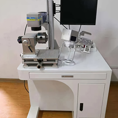 Máquina de marcação a laser circunferencial de eixo